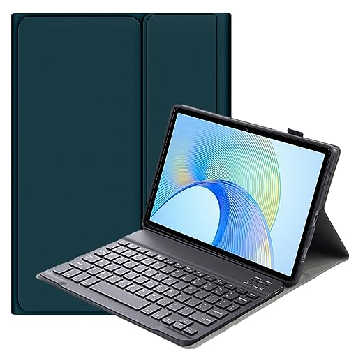 FKQLH Tastatur Hülle für Honor Pad X9 11 Zoll Tablet 2024 mit Tastatur Magnetische Kabelloser Bluetooth Abnehmbare Englisch QWERTY Schutzhülle, Grün von FKQLH