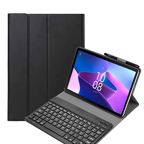 FKQLH Tastatur Hülle für Lenovo Tab Plus 11,5 Zoll Tablet 2024 TB351FU mit Tastatur Magnetische Kabelloser Bluetooth Abnehmbare Englisch QWERTY Schutzhülle, Schwarz von FKQLH