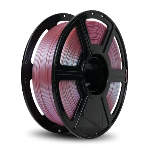 FLASHFORGE 3D Drucker Filament Chameleon PLA Farbwechsel-Filament 1.75mm, wechselt die Farbe mit Licht und Winkeln, 1KG Spule (2.2lbs), Maßgenauigkeit +/- 0.02mm (Rose Quartz) von FLASHFORGE