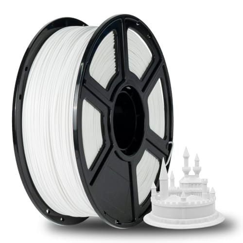 FLASHFORGE ABS PRO 3D-Drucker-Filament, Robuste und Hitzebeständige Filamente, 1kg Spule (2.2lbs), Maßgenauigkeit +/- 0,02 mm, Starke und Langlebige ABS-Verbrauchsmaterialien (Weiß) von FLASHFORGE