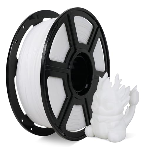 FLASHFORGE High Speed PLA Filament 1.75mm, Druck bis zu 8x schneller, 500mm/s Schnelldruck 3D Drucker Filament, HS PLA für optimale Effektivität bei hohen Geschwindigkeiten (Weiß) von FLASHFORGE