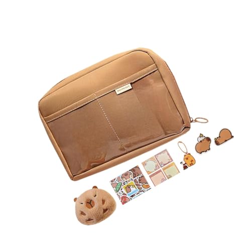 FLCPJGV Capybara Federmäppchen, Schreibwarentasche, Bleistifttasche, Bleistiftbeutel für Jungen, Mädchen, Kinder, Teenager, Style H von FLCPJGV