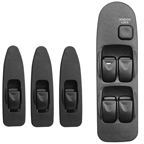 Elektrischer Fenster Schalter Elektrischer Fensterheber Für Mitsubishi Für Carisma 1995-2006 Für Mitsubishi Für Platz Stern Für MR 740 599 Elektrische Autofenster Fenster Schalter(1Set 4pcs) von FLORENTER