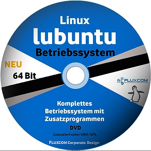 Linux lubuntu 2024 64 Bit Betriebssystem auf DVD von FLUXCOM
