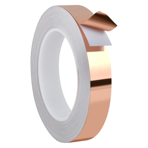 FOCCTS Kupferband Gegen Schnecken, 2cm x 30m Schneckenabwehr Schneckenschutz für Hochbeete Kupferfolie Selbstklebend Electrical Tape, Copper tape, Kupferklebeband Kupfer Schneckenband Schneckenfalle von FOCCTS