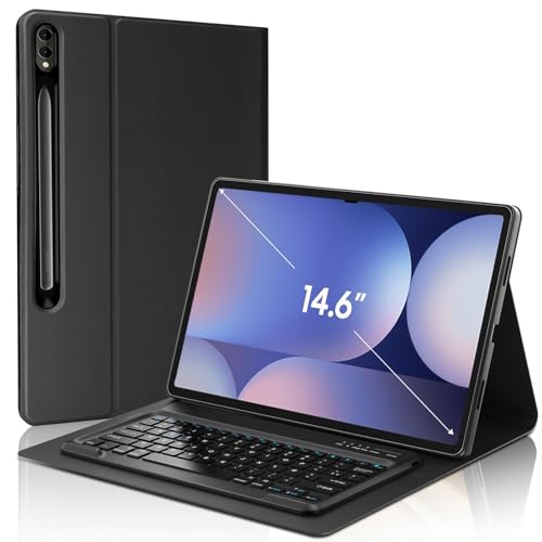 Samsung Galaxy Tab S10 Ultra Tablet 5G Tastatur – Galaxy Tab S9 Ultra /S8 Ultra Tastatur 14,6 Zoll, AZERTY Französische Tastatur, magnetisch, BT kabellos, Schutzhülle für Tab S10Ultra/S9Ultra/S8Ultra von FOGARI