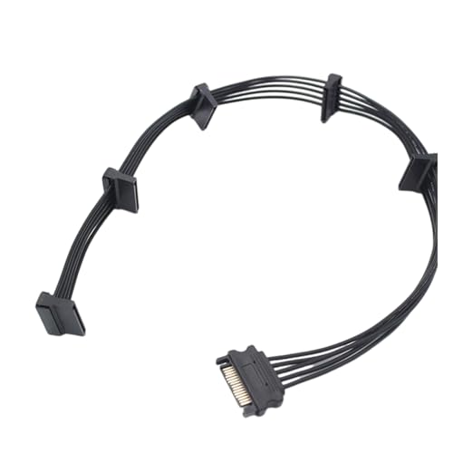 Effizientes IDE-4-Pin Zu PC Server Festplatten-15-Pin Kabel Für Bis Zu 5 Geräte 20 cm + 10 cm + 10 cm + 10 cm + 10 cm von FOLODA