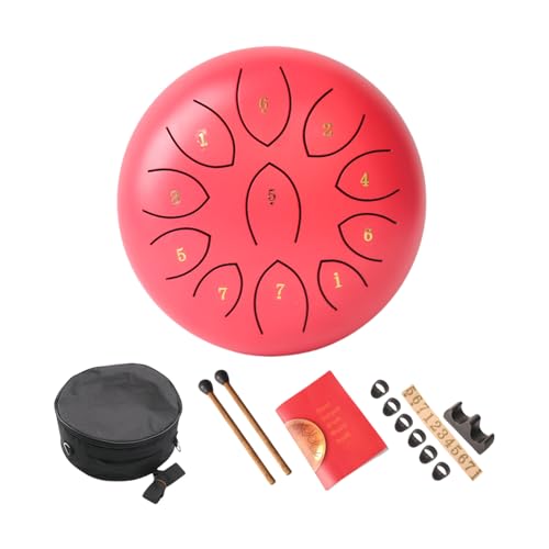 Ethereal Drum Percussions Instrument 11 Note Stahlzungentrommel Für Erwachsene Anfänger Kinder Handpans Trommel Mit Trommelstock von FOLODA