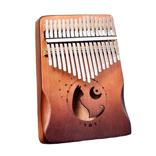 Kalimba Holz Daumenklavier Tragbar 17 Tasten Kalimba Für Kinder Erwachsene Und Anfänger Fingerklavier Mit Stimmhammer von FOLODA