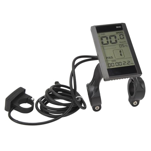 Elektrofahrrad-LCD-Anzeigefeld, 22,2 Mm, äußerst Anpassungsfähiges Multifunktionales S830-LCD-Display 24 V, 36 V, 48 V für Modifikationszubehör von FOLOSAFENAR