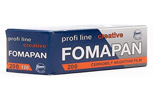 Foma Fomapan Fotofilm (200 ASA Schwarz-Weiß Negativ- Rollfilm/Mittelformatfilm,120) von FOMA