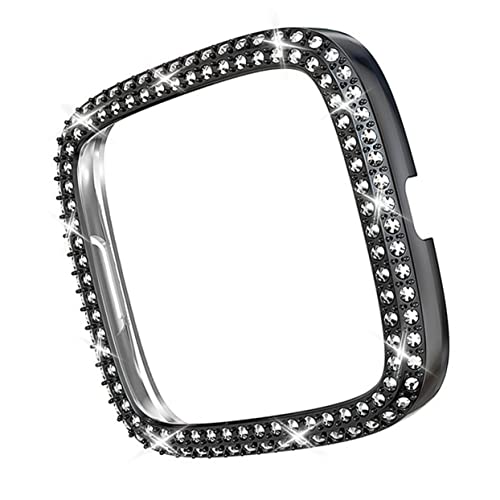 FONDOTIN 1Stk Smart Watch Schutzhülle Bling-Band mit Strasssteinen Uhrengehäuse Ultra Lünette Bildschirm 2 Abdeckung 2 Gehäusedeckel Strass-Etui 2 Fall Uhrengehäuseabdeckung schützend Black von FONDOTIN