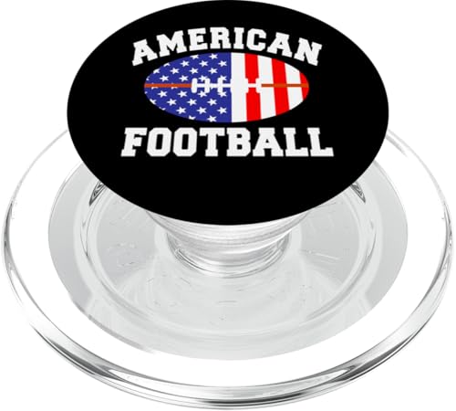 AMERICAN FOOTBALL DAMEN HERREN KINDER JUNGEN MÄNNER SPORT PopSockets PopGrip für MagSafe von FOOTBALL DAY USA FLAGGE BALL SPORT GAME GESCHENKE