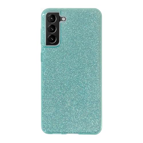 Glitzerhülle für Samsung Galaxy S24 Ultra S23 Plus S22 S21 S20 FE A54 5G A34 A14 A13 A51 A71 A52 A72 A32 Cover, grün, für S22 Ultra von FORLUZ