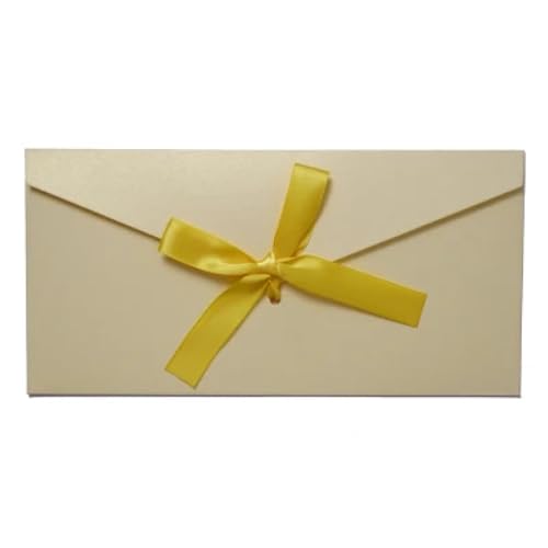 Geschenkkarten-Umschläge, Papierumschläge, Perlpapier, Hochzeit, Business, Einladungsumschläge, Geschenkumschläge, Beige, 22 x 10,8 cm, 10 Stück von FOSANGNANTU