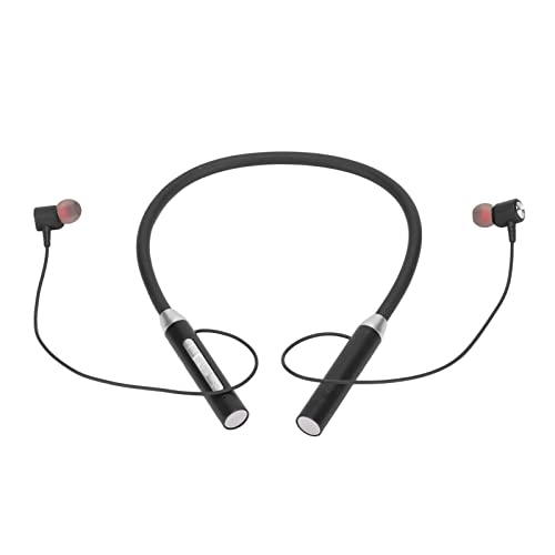 Neckband Bluetooth Headphones, Nackenbügel Kopfhörer, Nackenbügel-Ohrhörer, 5.2 Enhanced Bass Ergonomische IPX5 wasserdichte Magnetische Nackenbügel-Ohrhörer Stereo (Schwarz) von FOTABPYTI