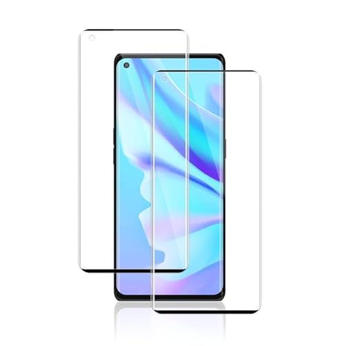 2 Stück Panzer Schutz Glas für Oppo Find X3 Neo Panzerglas, HD Displayschutzfolie für Oppo Find X3 Neo Schutzfolie,Ultra-klar für Find X3 Neo Folie, Displayschutz für Find X3 Neo Schutzglas von FOXZKISS