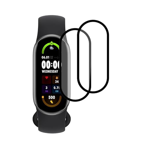 FOXZKISS 2 Stück 9H Härte 0.33mm Ultra-klar Folie für Xiaomi Band 9 Schutzfolie,Anti-Blasenfrei für Panzer Xiaomi Band 9 Schutzglas,Anti-Staub für Glas Xiaomi Band 9 Displayschutz von FOXZKISS