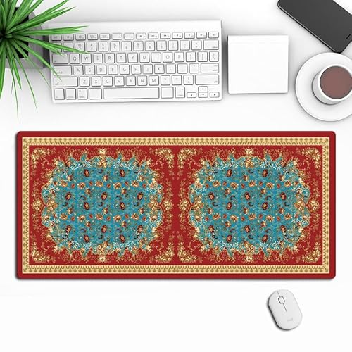 FQDZ Arabisch inspiriertes Mauspad – Plüsch-Teppich-Design für Spielerlebnis (bunt-06,300 x 600 x 3 mm) von FQDZ