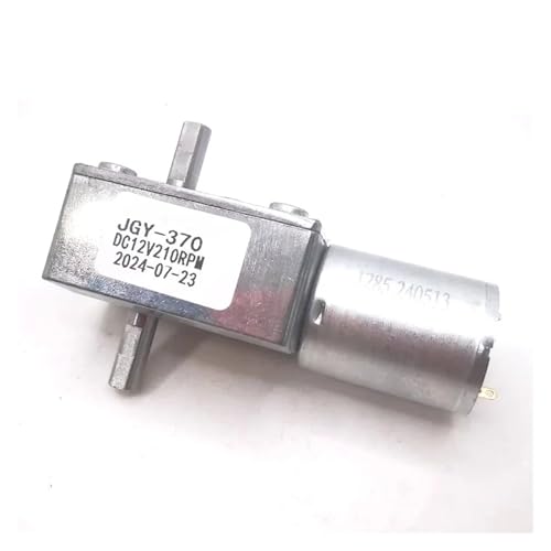 Double Shafts Turbo Worm Gear electronic starter High Torque JGY-370 6V 12V 24V DC electronic starter Dc Reversed Self-Lock Dual Output Shaft(10RPM_24V) von FQHIDMOMX