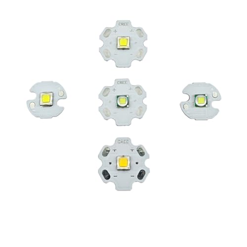 High Power LED 5W-10W 5050 XLM T6 5050-L2 3-3.7V Warm Neutral Cold White Red Green Blue UV Purple Chip Diodes Flashlights Part(3000K,20mm-Aluminium PCB) von FQHIDMOMX