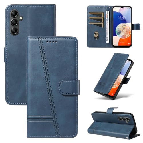 FQYTECLLF Case for Galaxy A24 4G / A24 5G,T-förmige Druckleitung Design PU Leder Flip Geldbörse Stand Card Slots Fall für Samsung Galaxy A24 4G (6.5") / Galaxy A24 5G (6.5")(2023) von FQYTECLLF