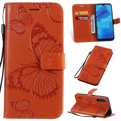 FQYTECLLF Case for Xiaomi Mi CC9e,Geprägte Schmetterling Design PU Leder Flip Geldbörse Stand Card Slots Case for Xiaomi Mi CC9e (6.01")(2019) von FQYTECLLF