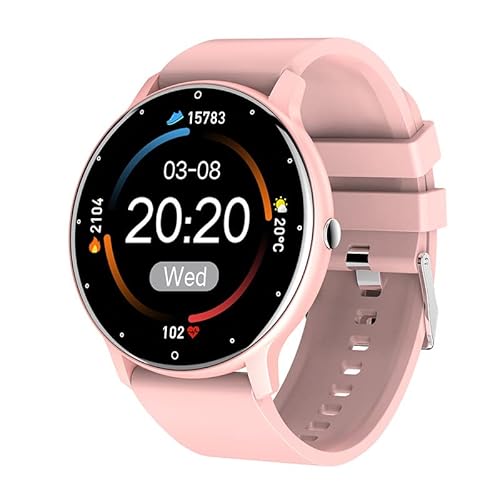 0,8cm Ultradünn Smartwatch Fitness Tracker Schrittzähler mit Funktionen von Herzfrequenz, Blutdruck, Blutsauerstoff und Schlafüberwachung, Support Nachricht Push Benachrichtigung, Mehrere OSD Sprachen von FRAKS