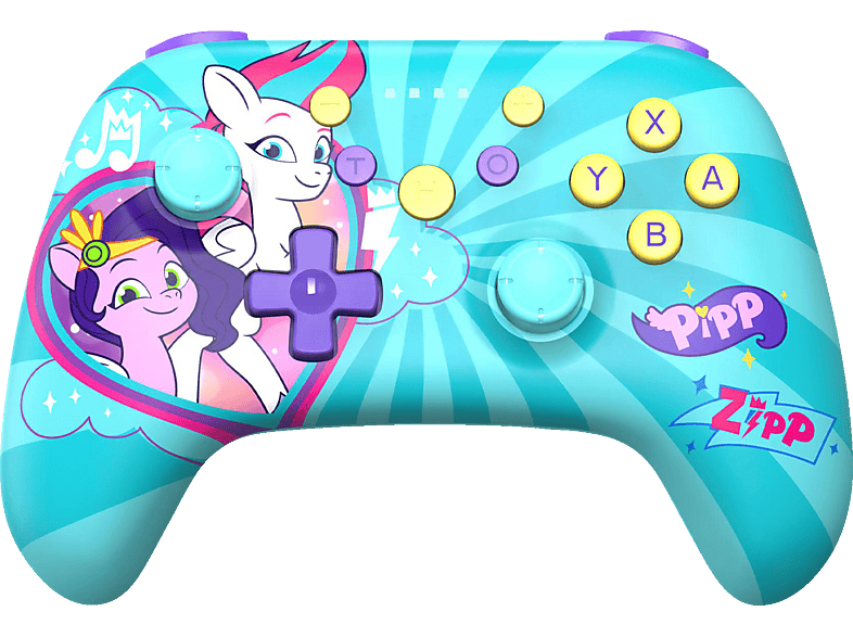 FREAKS & GEEKS 299356 MY LITTLE PONY Controller Türkis für Nintendo Switch, Switch OLED von FREAKS & GEEKS