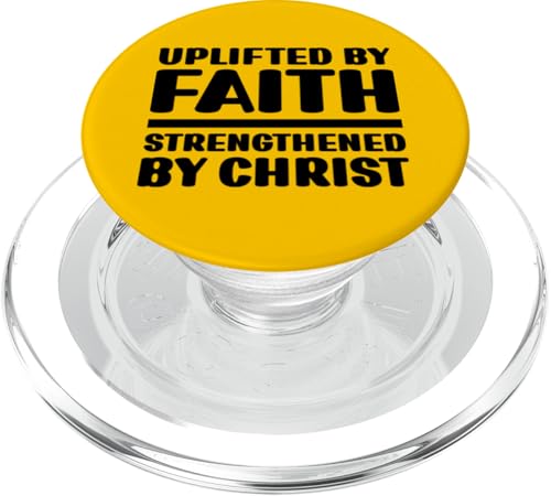 Ermutigt durch den Glauben, gestärkt durch Christus, geistlichen Glauben PopSockets PopGrip für MagSafe von FRESAN Christian Quotes Christianity God Jesus