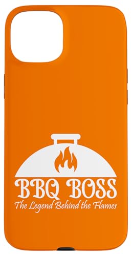 BBQ Boss Die Legende hinter den Flammen Barbecue Smoker Dad Hülle für iPhone 15 Plus von FRESAN Funny Grill Master Dad BBQ Father's Day