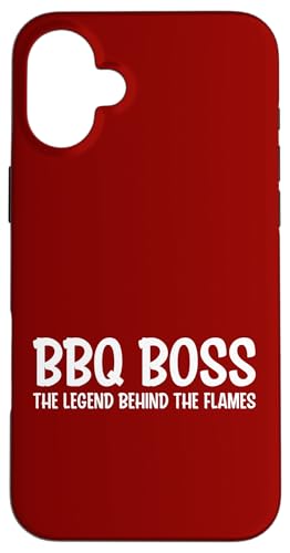 BBQ Boss Die Legende hinter den Flammen Barbecue Smoker Dad Hülle für iPhone 16 Plus von FRESAN Funny Grill Master Dad BBQ Father's Day