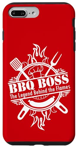 BBQ Boss Die Legende hinter den Flammen Barbecue Smoker Dad Hülle für iPhone 7 Plus/8 Plus von FRESAN Funny Grill Master Dad BBQ Father's Day