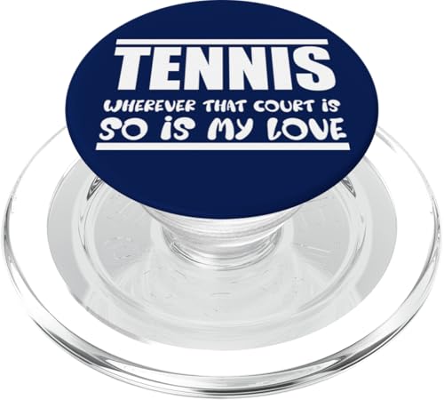 Tennis Wo auch immer dieser Platz ist, auch meine Liebe Tennisliebhaber PopSockets PopGrip für MagSafe von FRESAN Funny Tennis Player Trainer Sport Fan Game