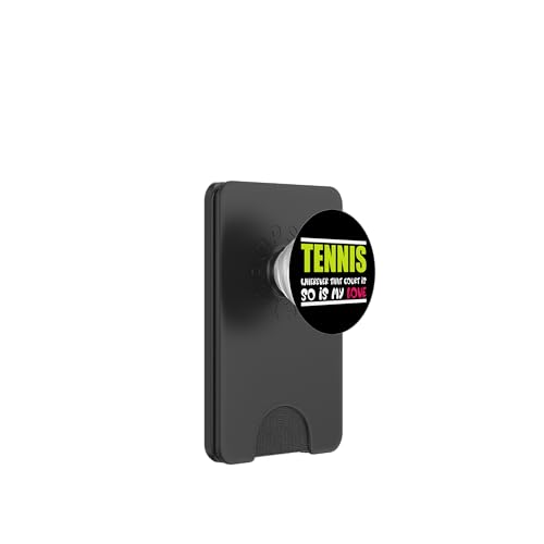 Tennis Wo auch immer dieser Platz ist, auch meine Liebe Tennisliebhaber PopSockets PopWallet für MagSafe von FRESAN Funny Tennis Player Trainer Sport Fan Game