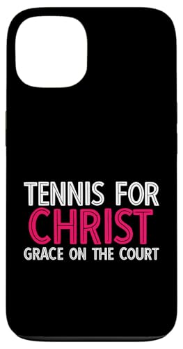 Hülle für iPhone 13 Tennis for Christ Grace auf dem Platz Jesus Christian Faith von FRESAN God Funny Tennis Player Trainer Sport Game