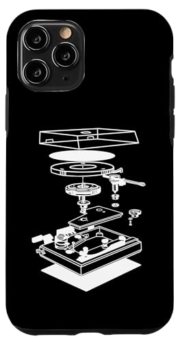 Hülle für iPhone 11 Pro Plattenspieler Musik Drehteller Schematische Diagramm DJ von FRESAN Musician Dj Turntable Schematic Diagram