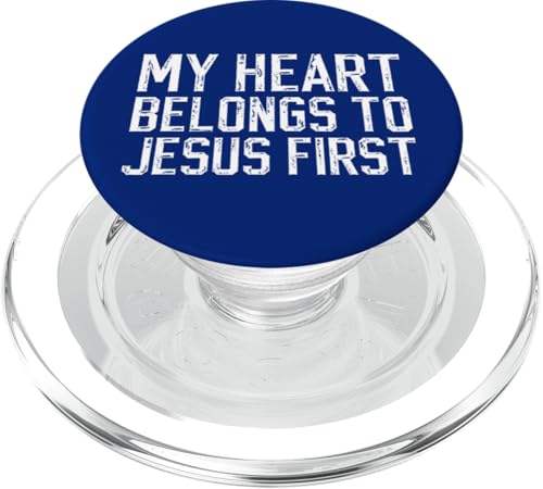 My Heart Belongs to Jesus First Christian Valentine's Faith PopSockets PopGrip für MagSafe von FRESAN Religious Valentine Love God Jesus Christ