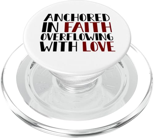 Verankert in einem Glauben voller Liebe Christian Valentine PopSockets PopGrip für MagSafe von FRESAN Religious Valentine Love God Jesus Christ