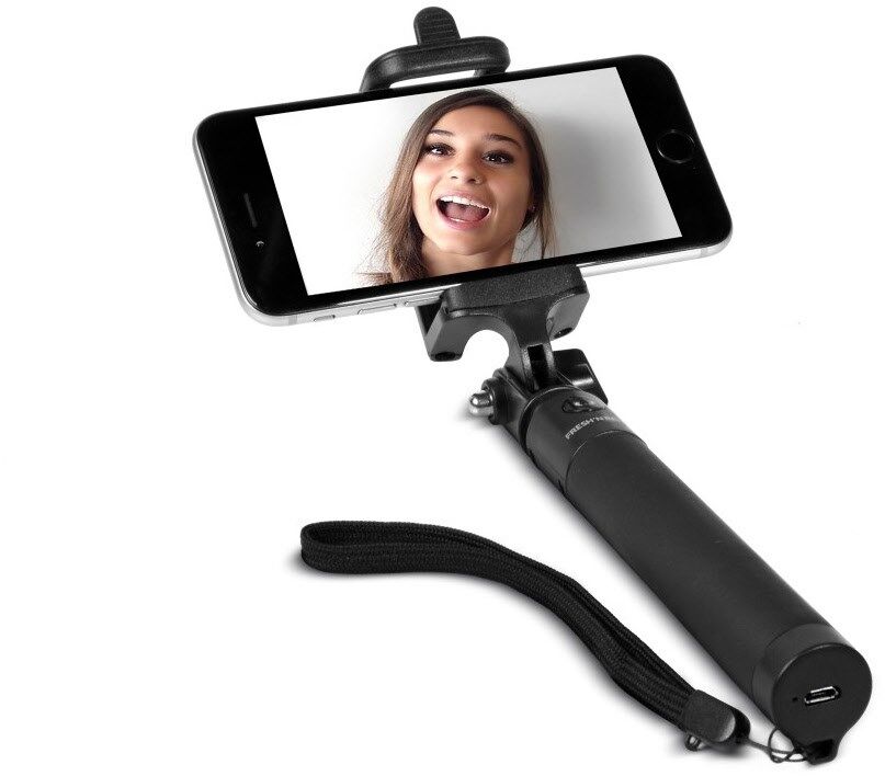 FRESHNREBE Wireless Selfie Stick 2nd. Edition (Schwarz) von FRESHNREBE