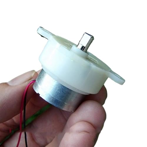 FRGZXXP Stromversorgung DC 6 V-12 V Micro Mute 300 Getriebemotor, 7,5 U/min langsames Kunststoff-Untersetzungsgetriebe, Untersetzungsverhältnis 1 : 600 von FRGZXXP