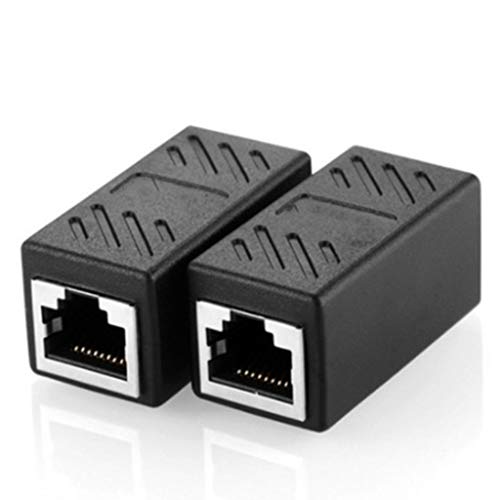 FROMCEO Internet Tools RJ45 auf CAT6 Kupplungsstecker, Adapter, LAN-Kabel, Verlängerungsstecker für Computer, Laptop von FROMCEO