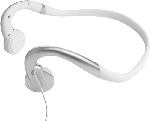 FSC Kabelgebundene Knochenleitungs-Kopfhörer mit Mikrofon, freihändig, ganztägiger Komfort, offenes Ohr-Design, bis zu 6 Stunden Sprechzeit (muss aufgeladen werden), 4-polig, φ 3,5 mm, 2,1 m Länge, von FSC