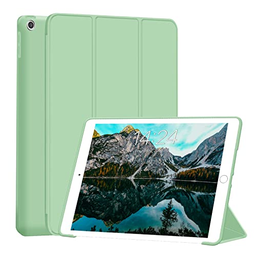 FSCOVER Hülle für iPad 9. Generation/8. Generation/7.Generation, weiche TPU Schutzhülle für iPad 10,2 Zoll 2021/2020/2019，Auto Schlafen Wachen (Hellgrün) von FSCOVER