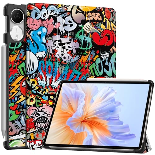 FTRONGRT Hülle für Honor Pad V9, Ultradünne, Exquisite Erscheinung, mit Standfunction Schutzhülle für Honor Pad V9 Tablette - Graffiti von FTRONGRT