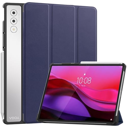 FTRONGRT Hülle für Lenovo Yoga Tab Plus/Yoga Pad Pro 12.7, Ultradünne, Exquisite Erscheinung, mit Standfunction Schutzhülle für Lenovo Yoga Tab Plus/Yoga Pad Pro 12.7 Tablette - Dunkelblau von FTRONGRT