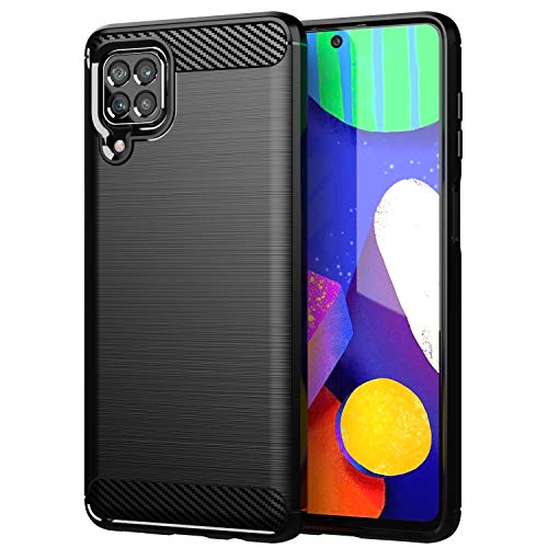 FTRONGRT Hülle für Samsung Galaxy F62/Samsung Galaxy M62, Soft TPU Ultradünn Weich Silikon Schutzhülle, Hüllen für Samsung Galaxy F62/Samsung Galaxy M62 (Schwarz) von FTRONGRT