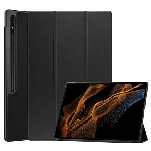 FTRONGRT Hülle für Samsung Galaxy Tab S10 FE, Ultradünne, Exquisite Erscheinung, mit Standfunction Schutzhülle für Samsung Galaxy Tab S10 FE Tablette - Schwarz von FTRONGRT