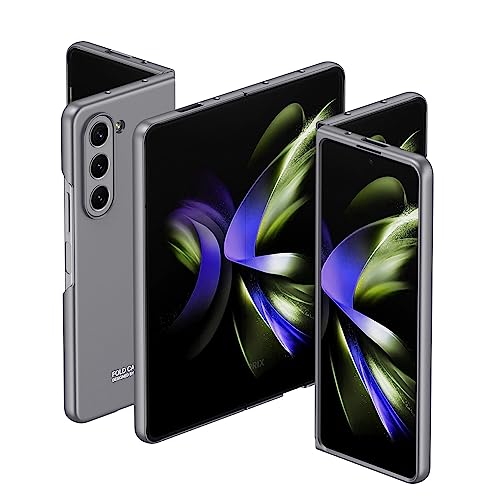 FTRONGRT Hülle für Samsung Galaxy Z Fold 5, Ultra Dünn, Leicht, Anti-Kratzer, Stoßstange Hardcase Handyhülle für Samsung Galaxy Z Fold 5-Grau von FTRONGRT