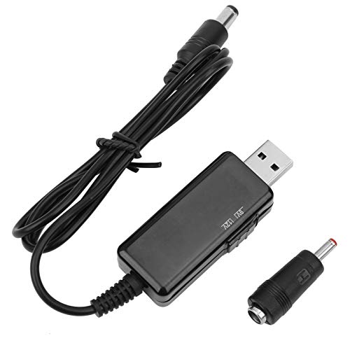 Boost-Spannungskabel, Digitalanzeige, USB-zu-DC-Boosterkabel, 5 V auf 9 V, 12 V, Verstellbares Tragbares Kabel für Router, Modem und Power Bank von FTVOGUE